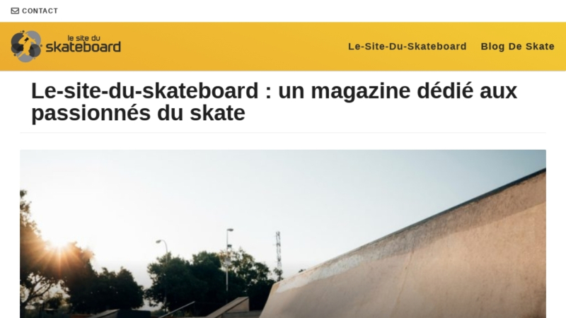 Le site du Skateboard