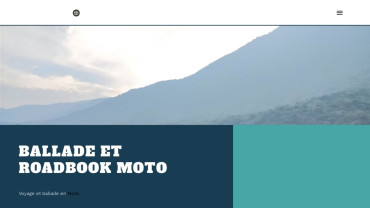 Page d'accueil du site : Motorcycle Roadbook
