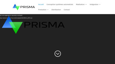 Page d'accueil du site : Prisma Industrie
