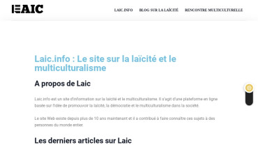 Page d'accueil du site : Laic Info