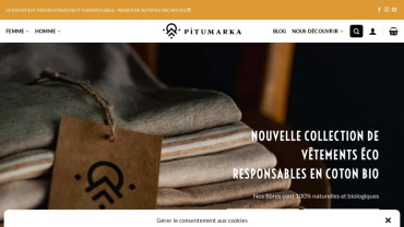 Page d'accueil du site : Pitumarka