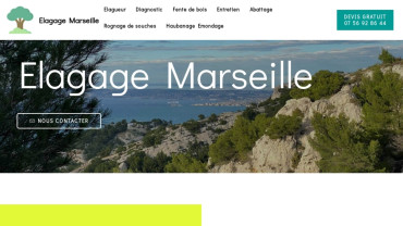 Page d'accueil du site : Élagage Marseille 