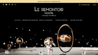 Page d'accueil du site : Le Remontoir Montre