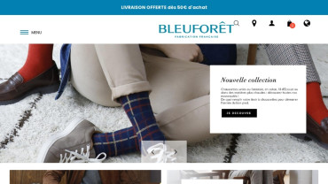 Page d'accueil du site : Bleuforêt