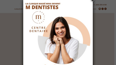 Page d'accueil du site : M Dentiste