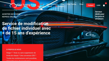 Page d'accueil du site : Chip Tuning Files Services