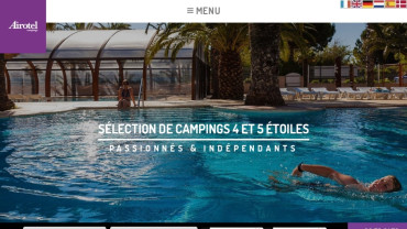Page d'accueil du site : Airotel Camping