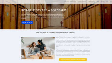 Page d'accueil du site : Location de Box à Bordeaux