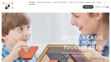 Page d'accueil du site : Jeu Casse-Tête