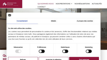 Page d'accueil du site : Rénovation Ducher Intérieur