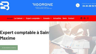 Page d'accueil du site : Bigorgne