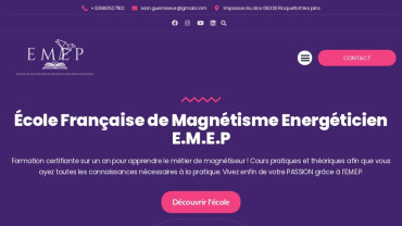 Page d'accueil du site : Ecole EMEP