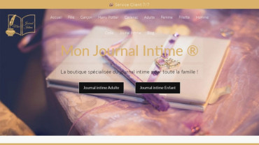 Page d'accueil du site : Mon Journal Intime