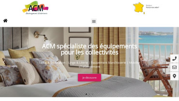 Page d'accueil du site : ACM France