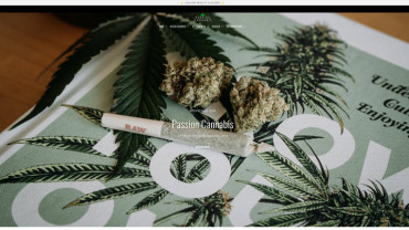 Page d'accueil du site : Passion cannabis