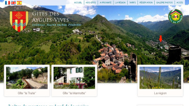 Page d'accueil du site : Aygues Vives Luzenac