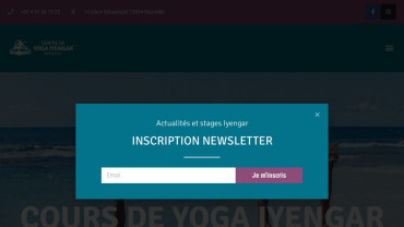 Page d'accueil du site : Centre de Yoga Iyengar
