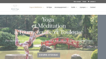 Page d'accueil du site : Moola Yoga