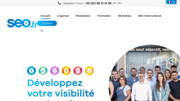 Page d'accueil du site : SEO.fr