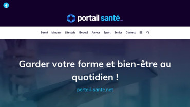Page d'accueil du site : Portail-sante.net