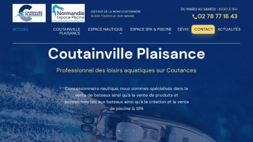 Page d'accueil du site : Coutainville Plaisance