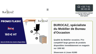 Page d'accueil du site : Burocaz