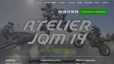 Page d'accueil du site : Atelier JQM 14