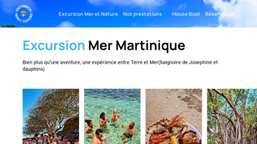 Page d'accueil du site : Excursion Mer & Nature