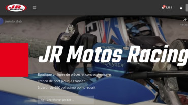 Page d'accueil du site : JR Motosracing