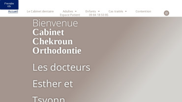 Page d'accueil du site : Cabinet Chekroun