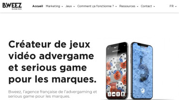 Page d'accueil du site : Bweez Gaming