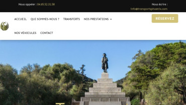 Page d'accueil du site : Transport Phoenix