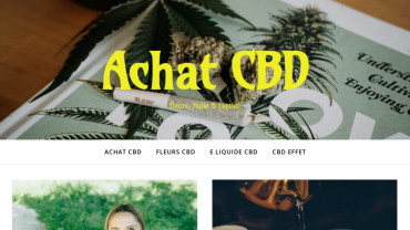 Page d'accueil du site : Achat CBD