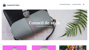 Page d'accueil du site : Conseil de Style