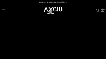 Page d'accueil du site : Axcio