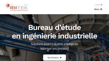 Page d'accueil du site : Ibitek Group