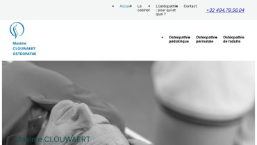 Page d'accueil du site : Maxime Clouwaert