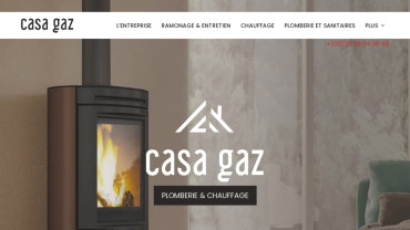 Page d'accueil du site : Casa Gaz