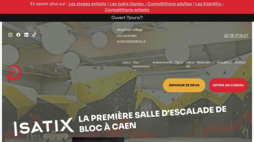 Page d'accueil du site : Isatix