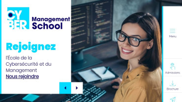Page d'accueil du site : Cyber Management School