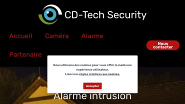 Page d'accueil du site : CD-Tech Security