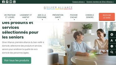 Page d'accueil du site : Silver Alliance