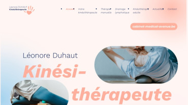 Page d'accueil du site : Léonore Duhaut