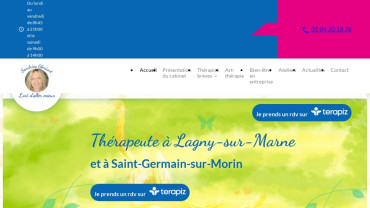 Page d'accueil du site : Sandrine Gloriant