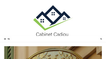 Page d'accueil du site : Cabinet Cadiou