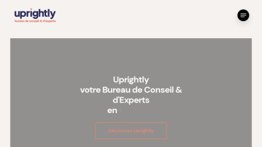 Page d'accueil du site : Uprightly