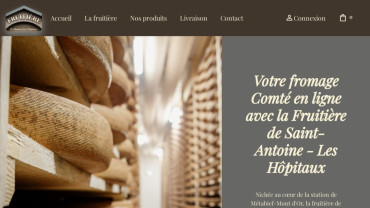 Page d'accueil du site : Fruitière à Comté de Saint-Antoine-les-Hôpitaux