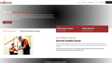 Page d'accueil du site : Serrurier Cachan