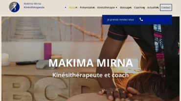 Page d'accueil du site : Mirna Makima