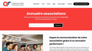 Page d'accueil du site : Associations-francaises.org